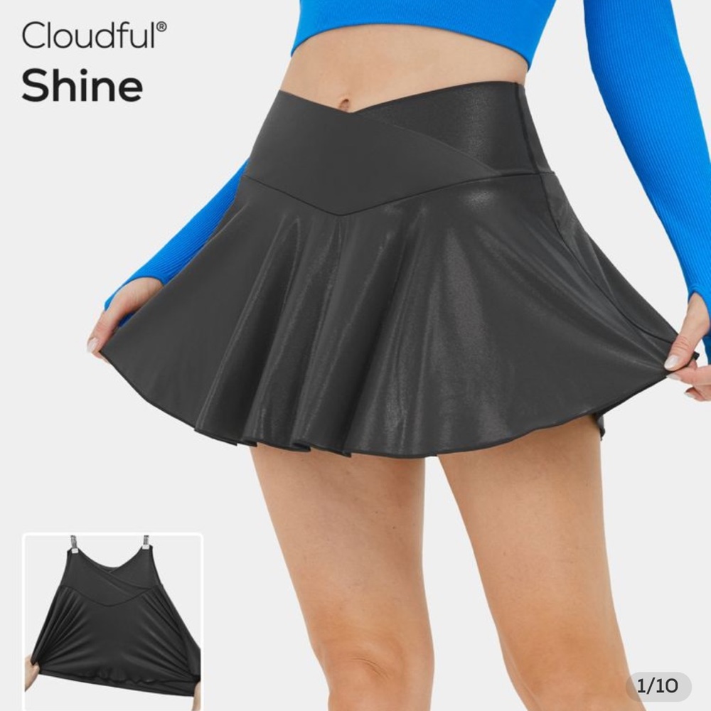 HALARA Cloudful Shine pleated tennis skirt